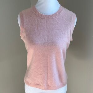 Wendy b Cashmere Sleeveless Sweater Shell, Sz S (Petite)